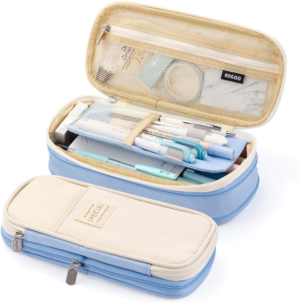 EASTHILL Big Capacity Pencil Pen Case Office College School Large Storage High C...