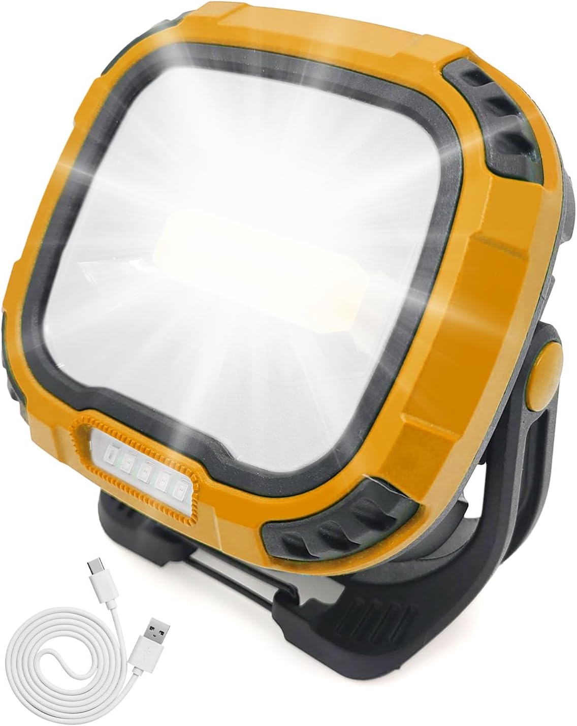 MOXTOYU 50W LED Rechargeable Work Light, 6 Modes 4 Brightness of Light Portable...