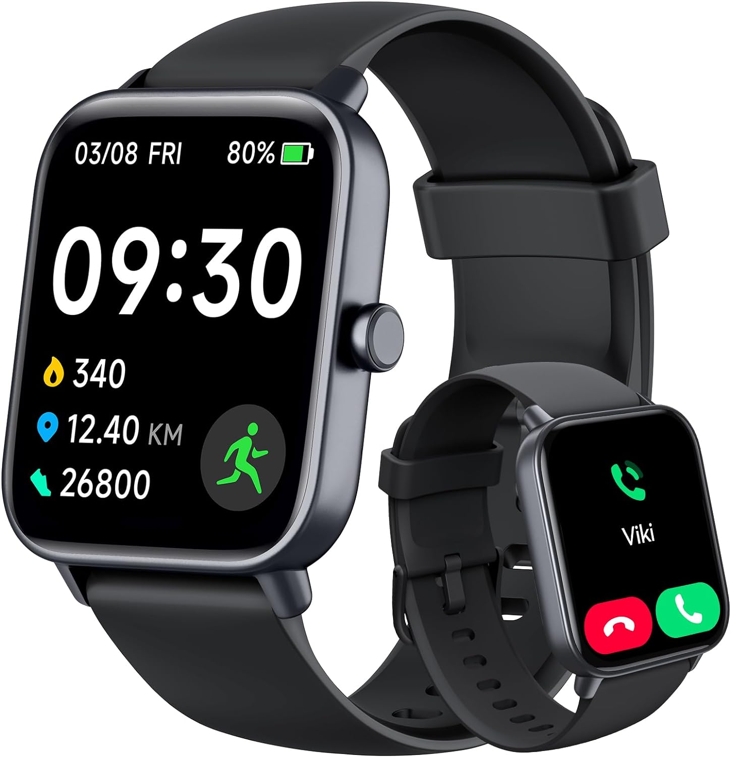 Smart Watch for Men (Alexa Built-in & Bluetooth Call), 1.8" Smartwatch with SpO2...