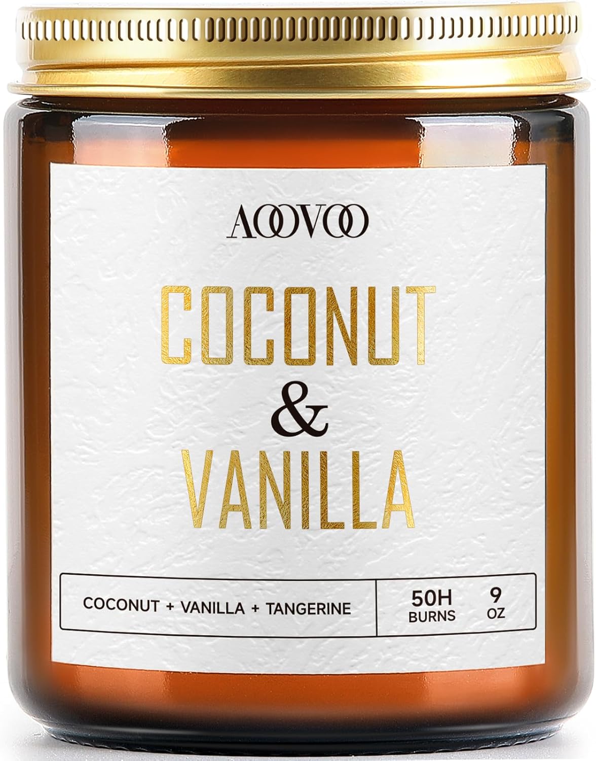 AOOVOO Coconut Vanilla Candles - Vanilla Candle, Scented Candles, Soy Candles, A...