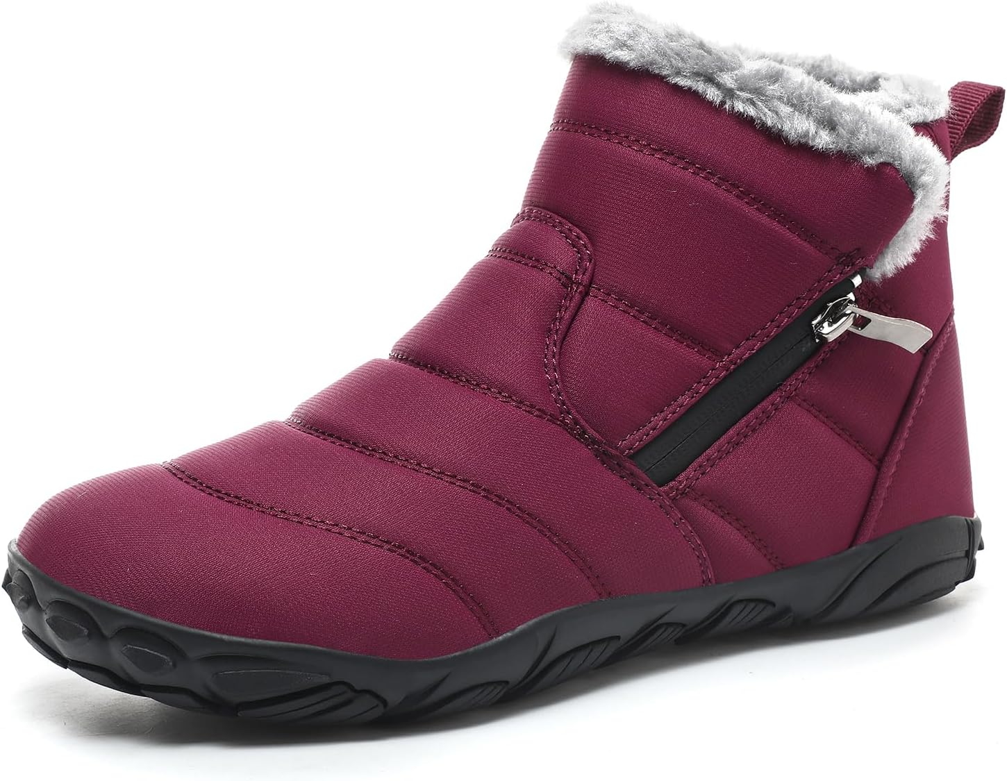 Hanani Snow Boots Women Men Barefoot Shoes Winter Fur Lined Warm Ankle Booties S...