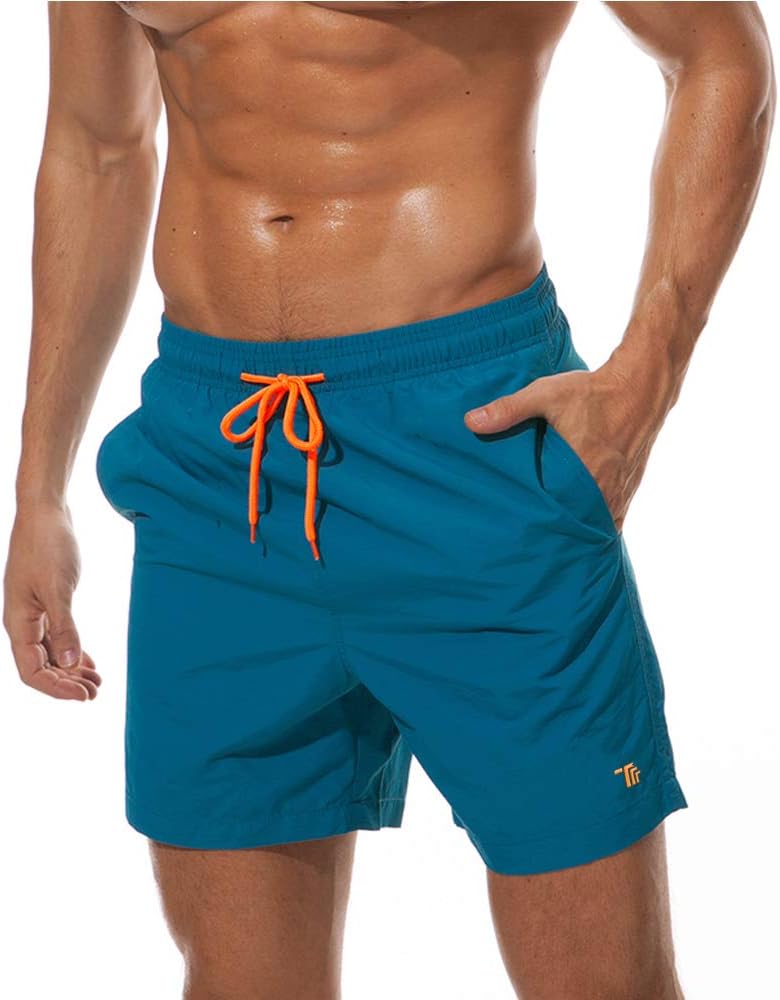 donhobo Men's Swim Trunks Board Shorts Beach Pants Swimming Waterproof Quick Dry...