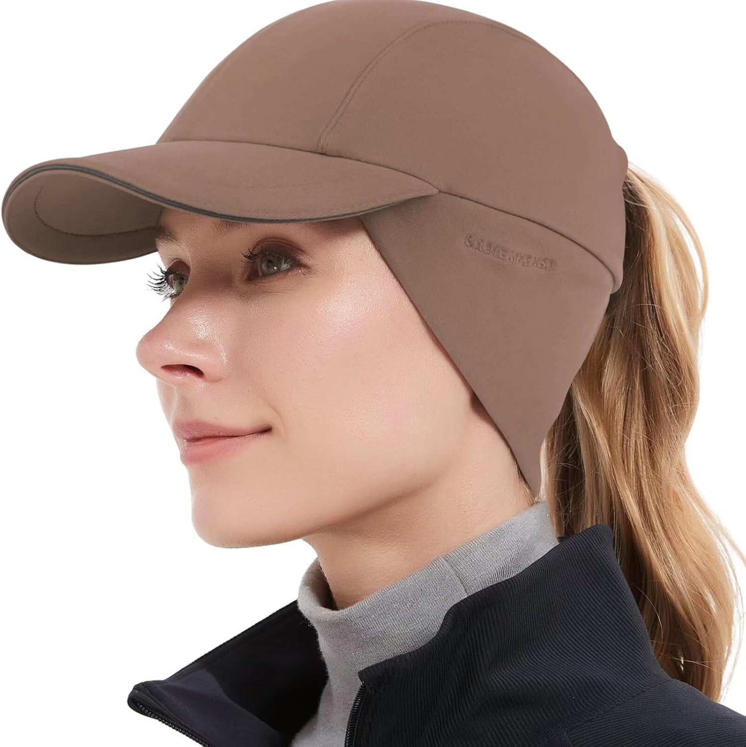 GADIEMKENSD Women's Winter Reflective Fleece Ponytail Hat with Drop Down Ear War...