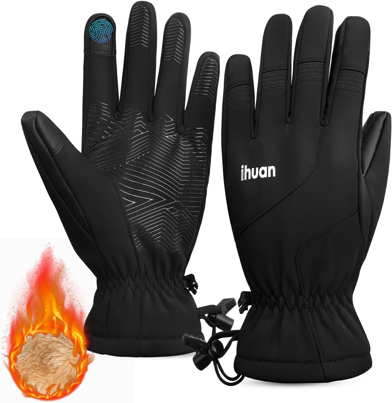 ihuan Kids Winter Waterproof Ski Gloves, Snowboarding Touchscreen Cycling Gloves...