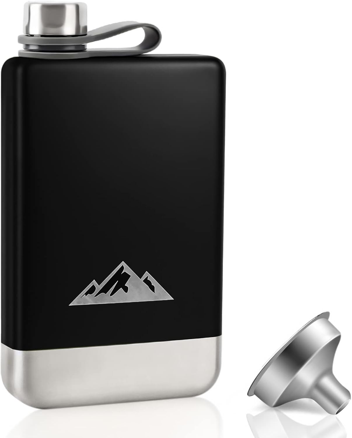 KWANITHINK Hip Flask, Stainless Steel 8oz Hip Flasks for Men with Funnel, Whiske...