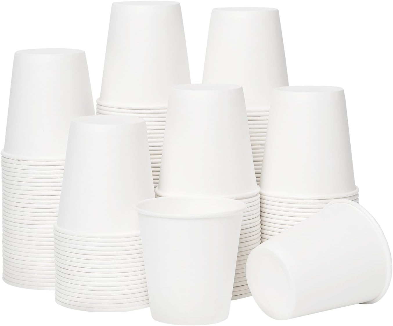 RACETOP [100 Pack] 3 oz Bathroom Paper Cups, Disposable Paper Cups, Mouthwash Cu...