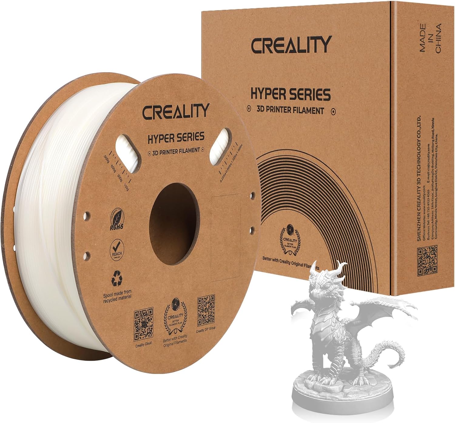 Official Hyper ABS Filament, Creality 3D Printer Filament 1.75mm for High-Speed...