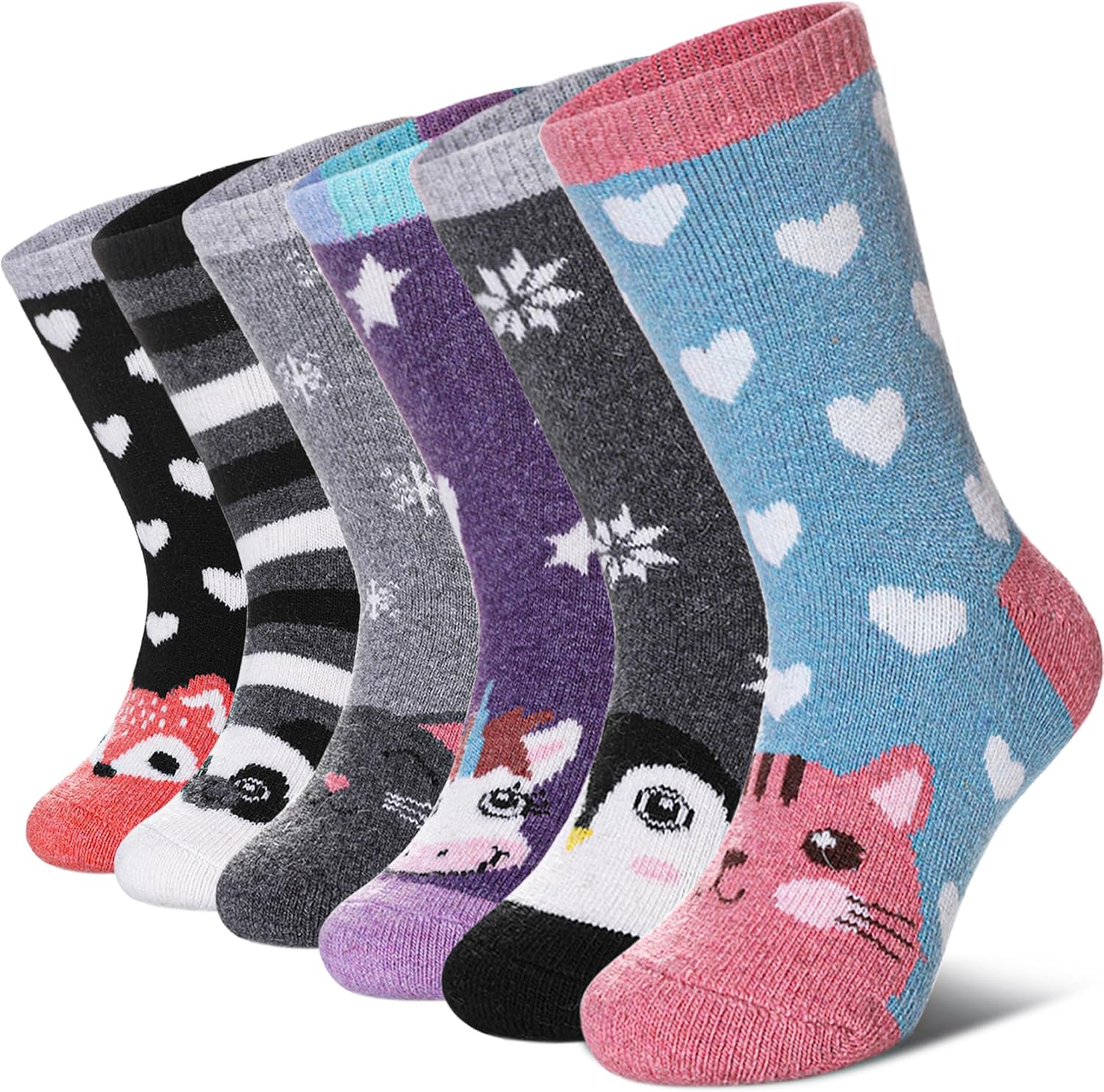 DYW Kids Merino Wool Hiking Socks Toddlers Boys Girls Winter Warm Thick Thermal...