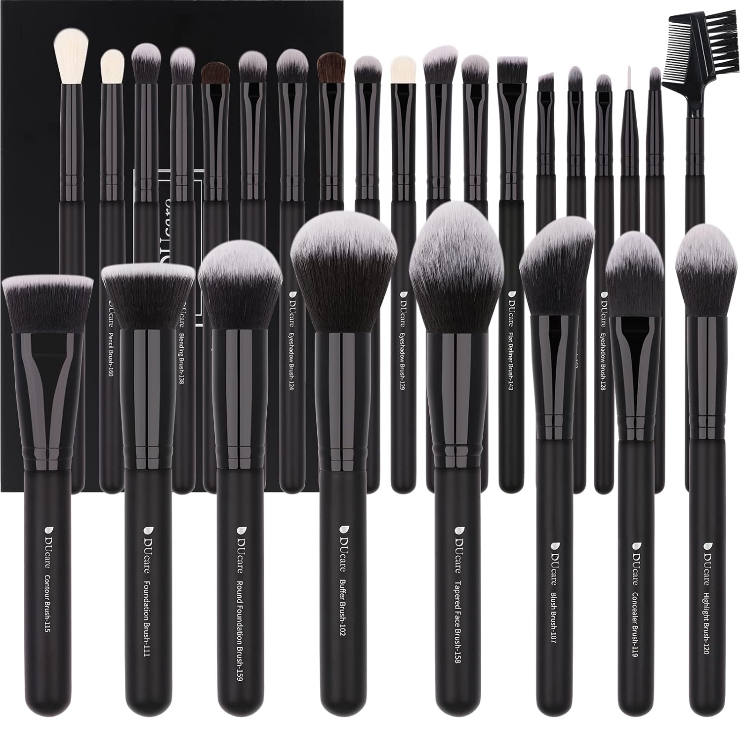DUcare Professional Makeup Brushes Set 27Pcs Makeup Brush Set Premium Synthetic...