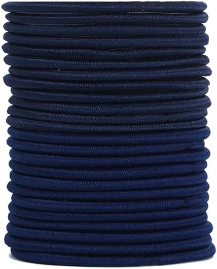 12 PCS Elastic Hair Bands, 3mm Elastic Hair Ties Ponytail Holders, Bulk Hair Tie...