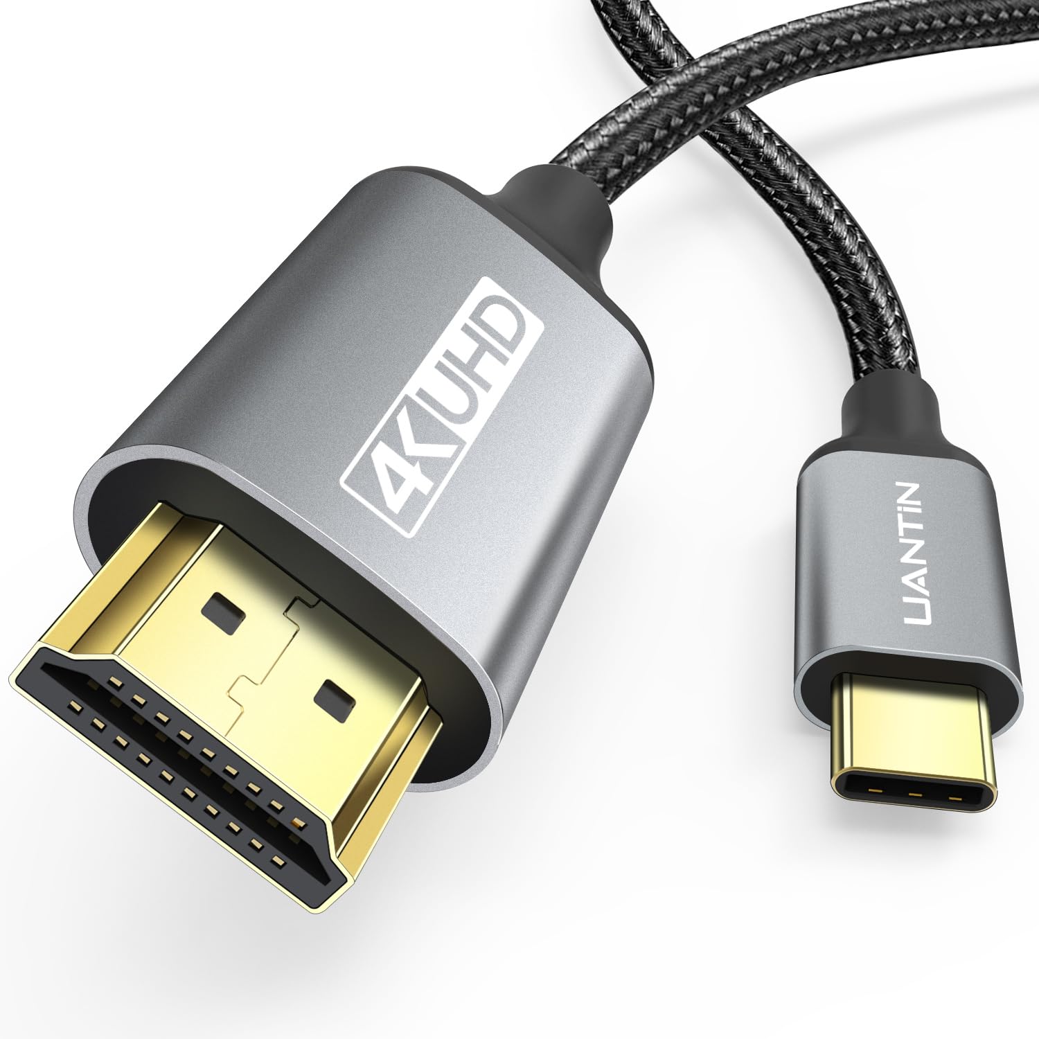 UANTIN USB C to HDMI Cable 1M | 4K High-Speed USB 3.1 Type-C to HDMI 2.0 Cord [T...