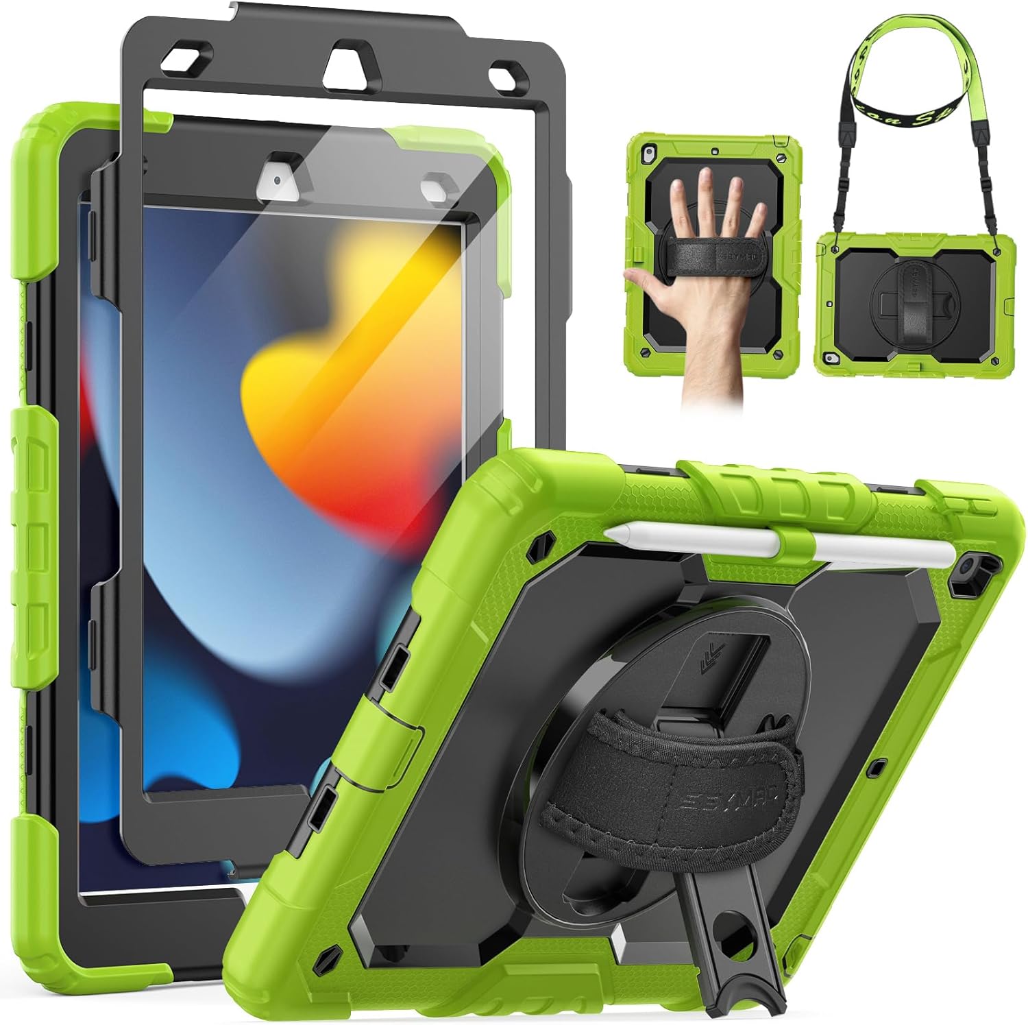 SEYMAC Kids Case for iPad 9th/8th/7th Generation 10.2 inch 2021-2019, Heavy Duty...