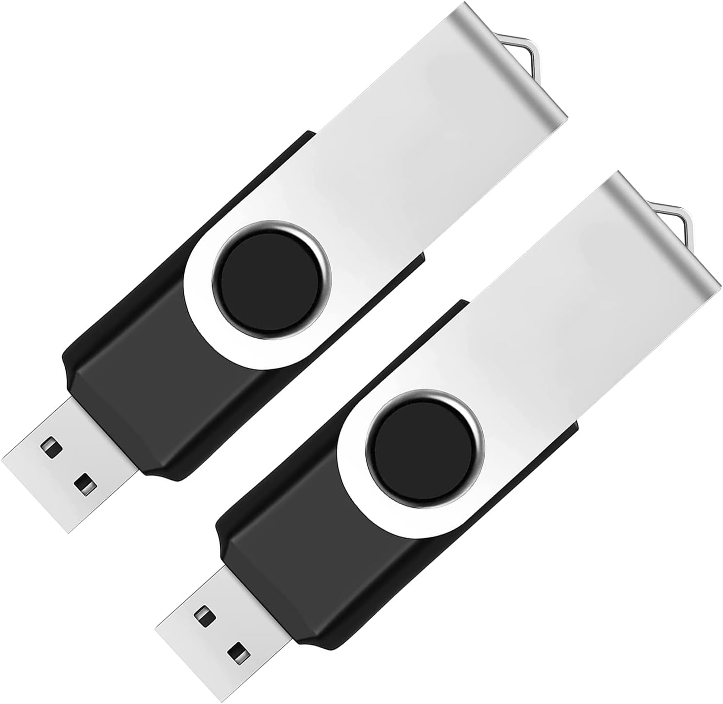 2 Pack 64GB USB Flash Drive USB 2.0 Thumb Drives Jump Drive Fold Storage Memory...