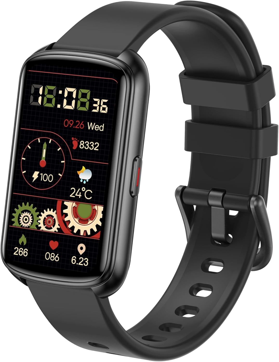 Runlio Fitness Tracker, 1.47inch TFT tracker with High Resolution Touch Screen a...