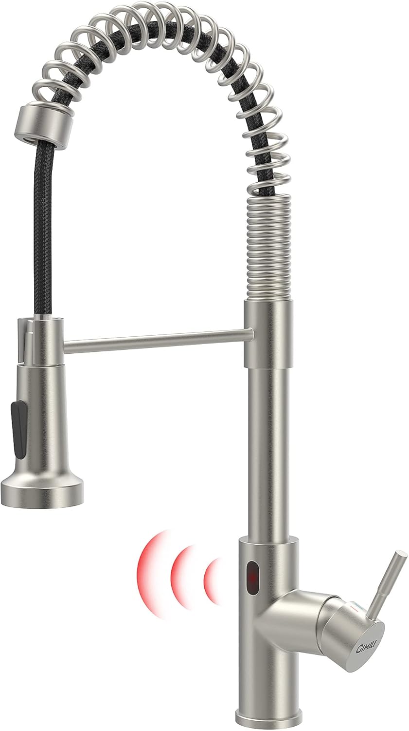 GIMILI Touchless Kitchen Faucet with Pull Down Sprayer, Motion Sensor Smart Hand...