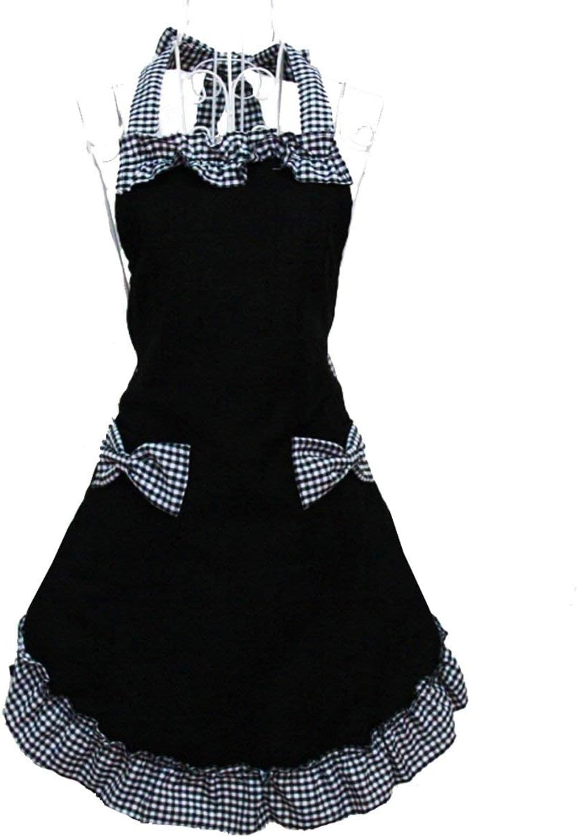 Hyzrz Cute Retro Lovely Vintage Ladies Kitchen Flirty Vintage Aprons for Women G...