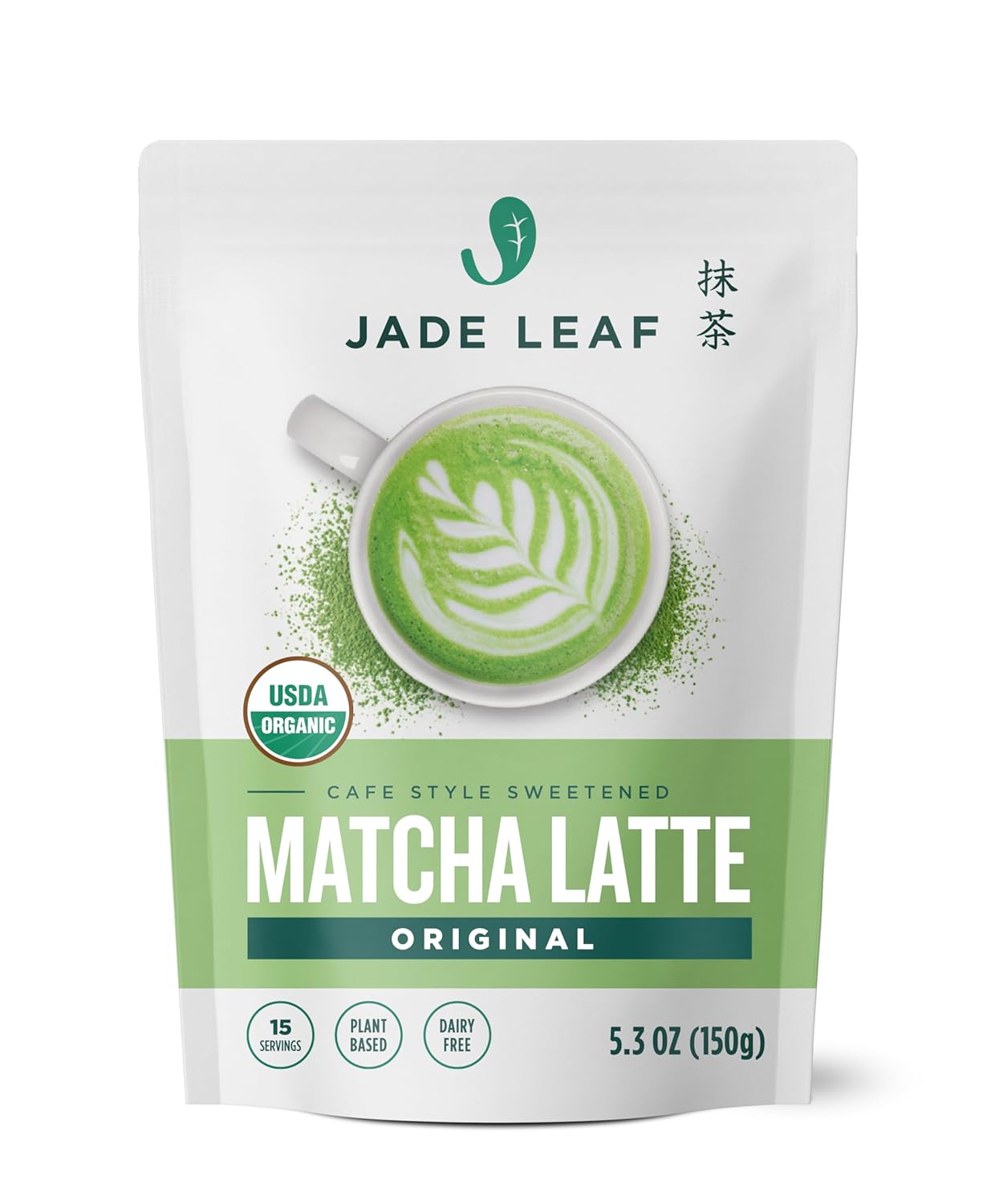 Jade Leaf Matcha Organic Café Style Sweetened Matcha Latte Premium Barista Craft...