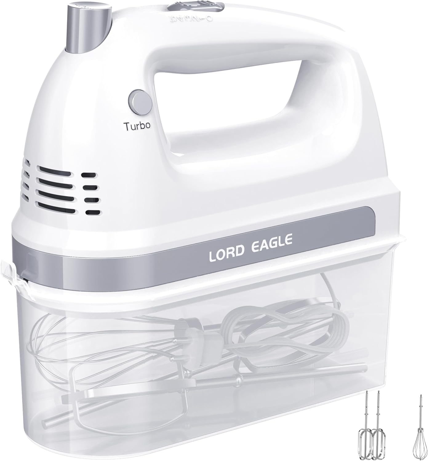Lord Eagle Electric Hand Mixer, 300W Power Handheld Mixer Kitchen for 5-Speed Ba...