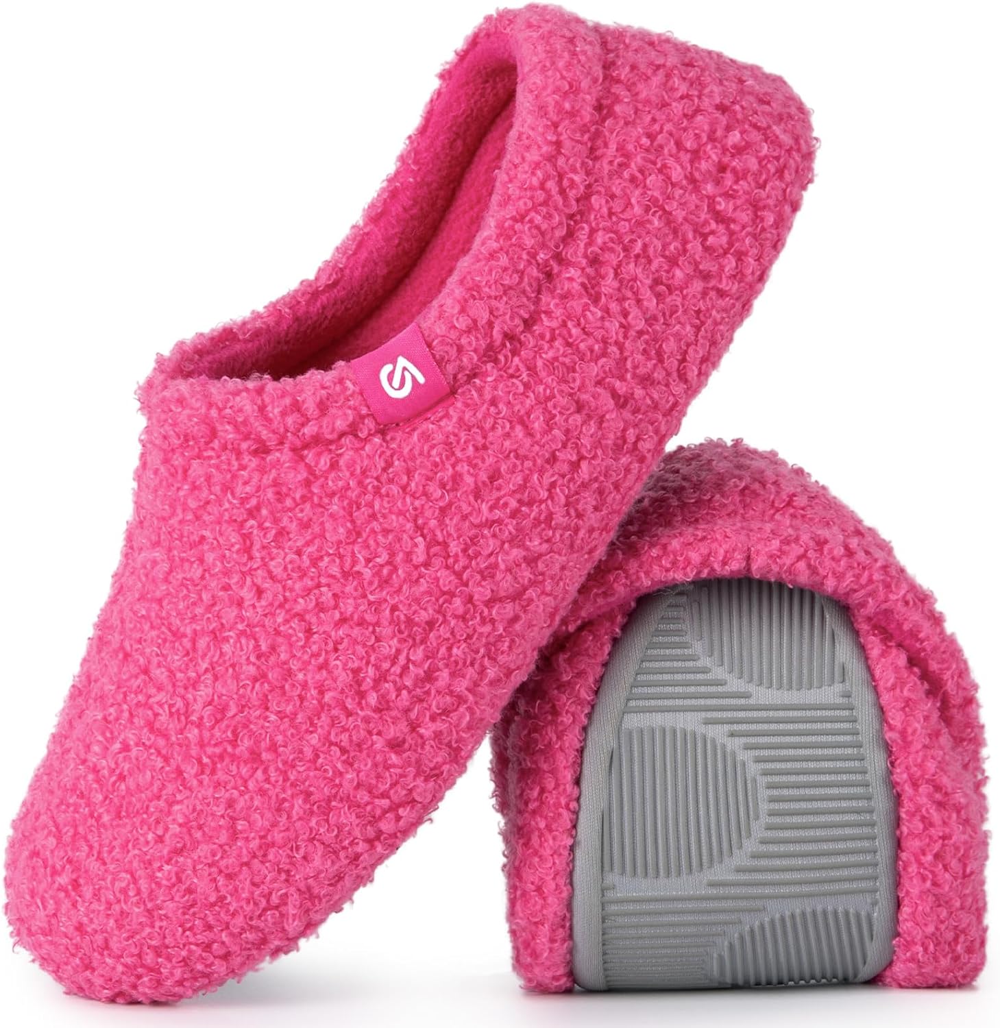 VeraCosy Women's Fuzzy Slippers Warm Comfy Memory Foam Non-slip House Shoes 5/6...