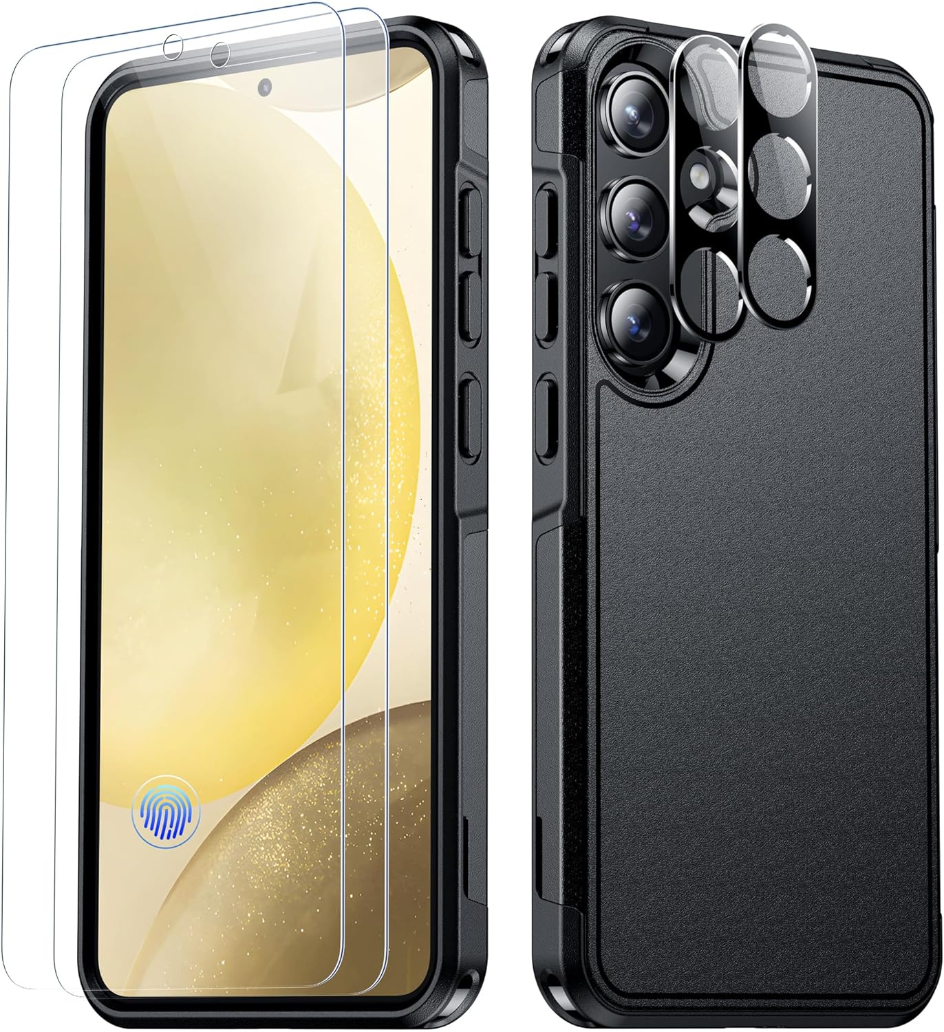 for Samsung Galaxy S24 Case, [12 FT Military Grade Drop Protection] with 2PCS [...