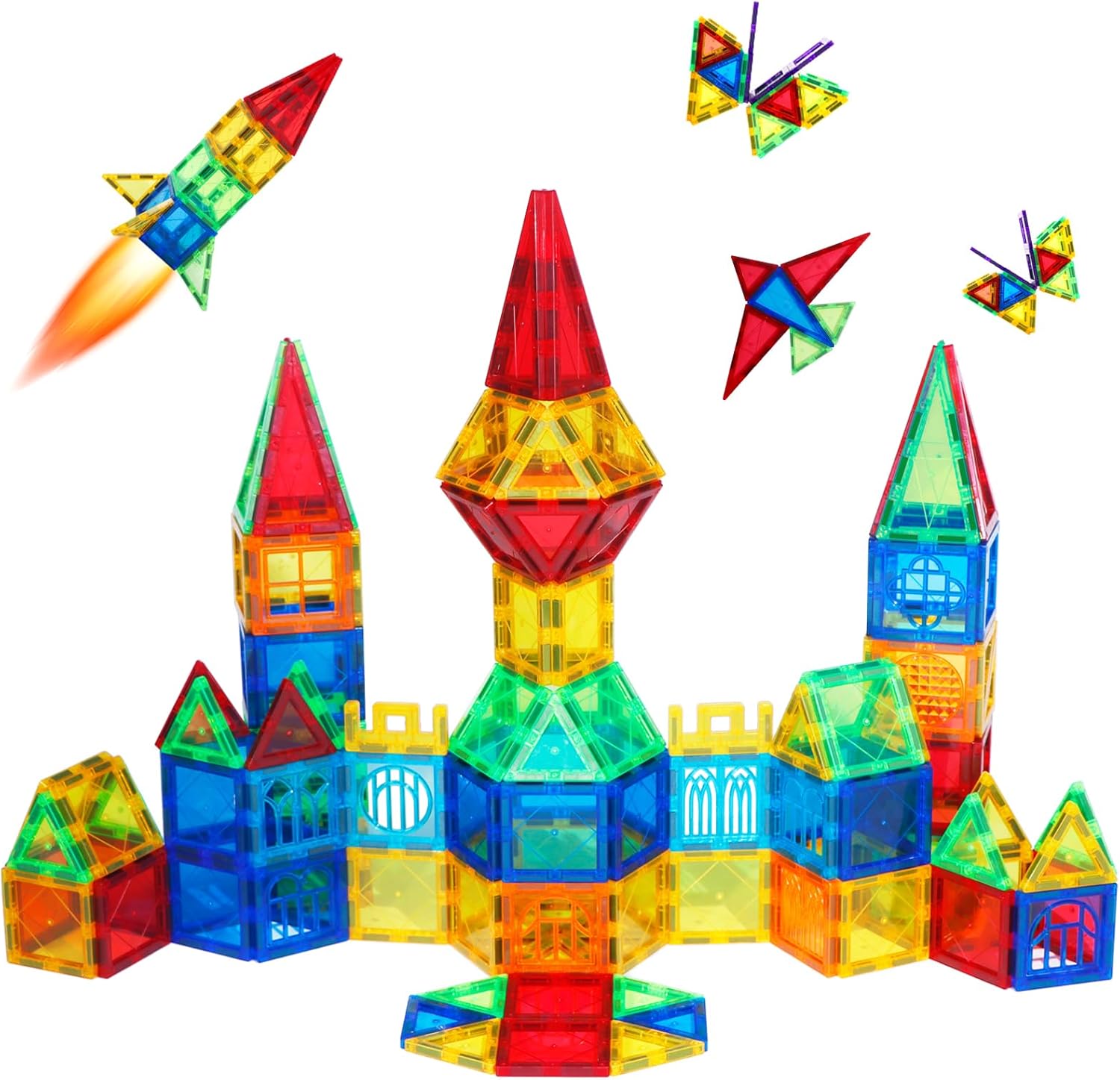 Magblock 32 Pcs Magnetic Building Blocks Set, Magnet Tiles for Kids, Gift for Bo...