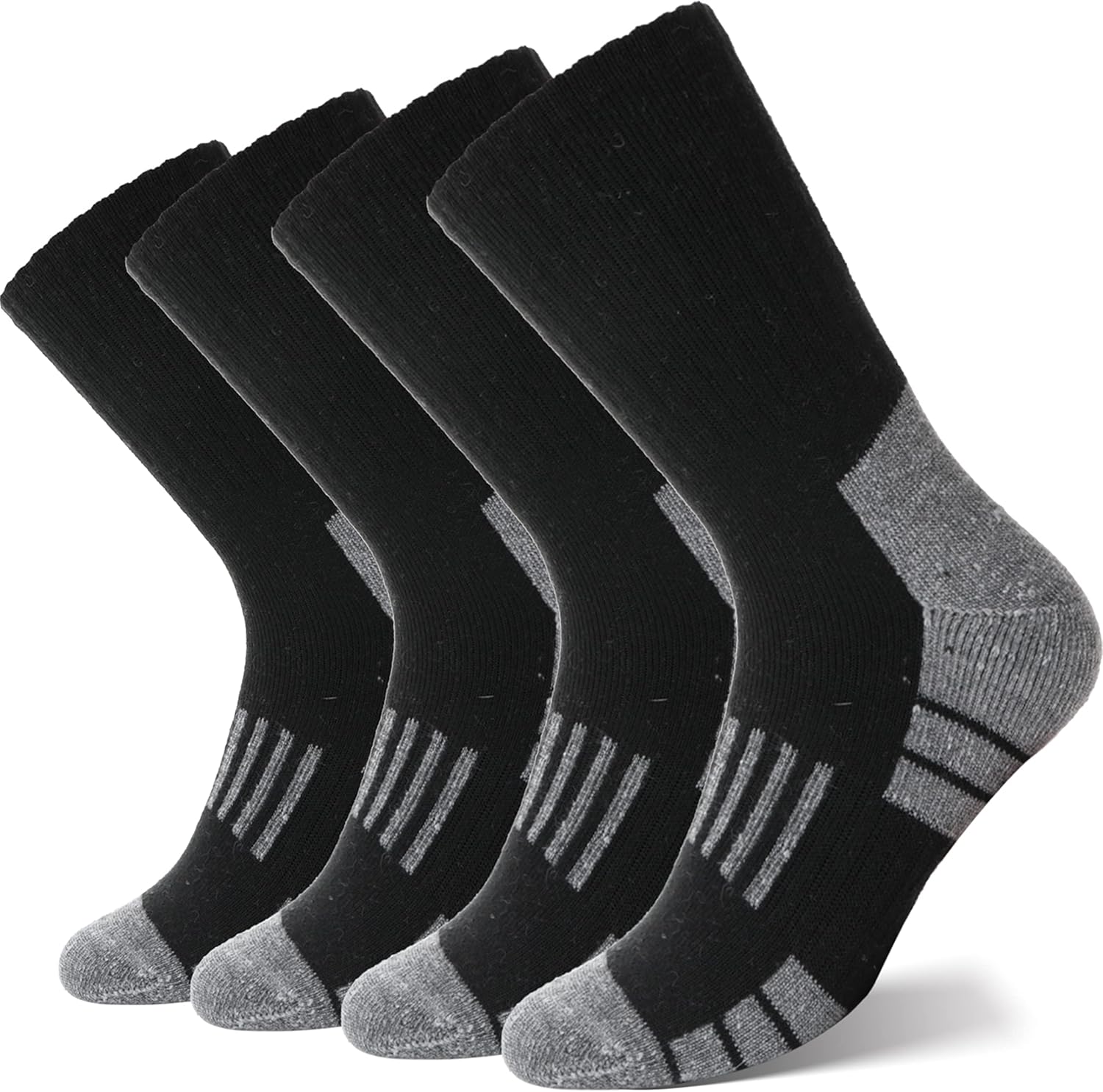 ANTSANG Merino Wool Walking Socks Warm Thermal Thick Cushioned Hiking Moisture W...
