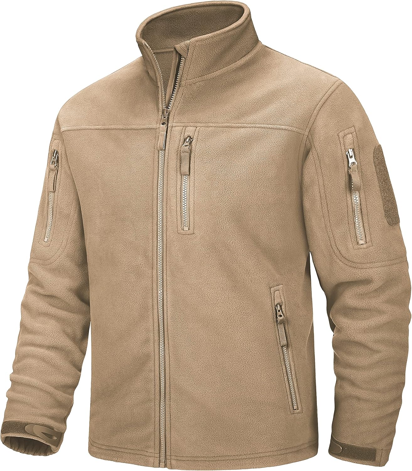 MAGCOMSEN Men's Full-Zip Fleece Jackets Stand Collar Windbreaker Outwear Winter...