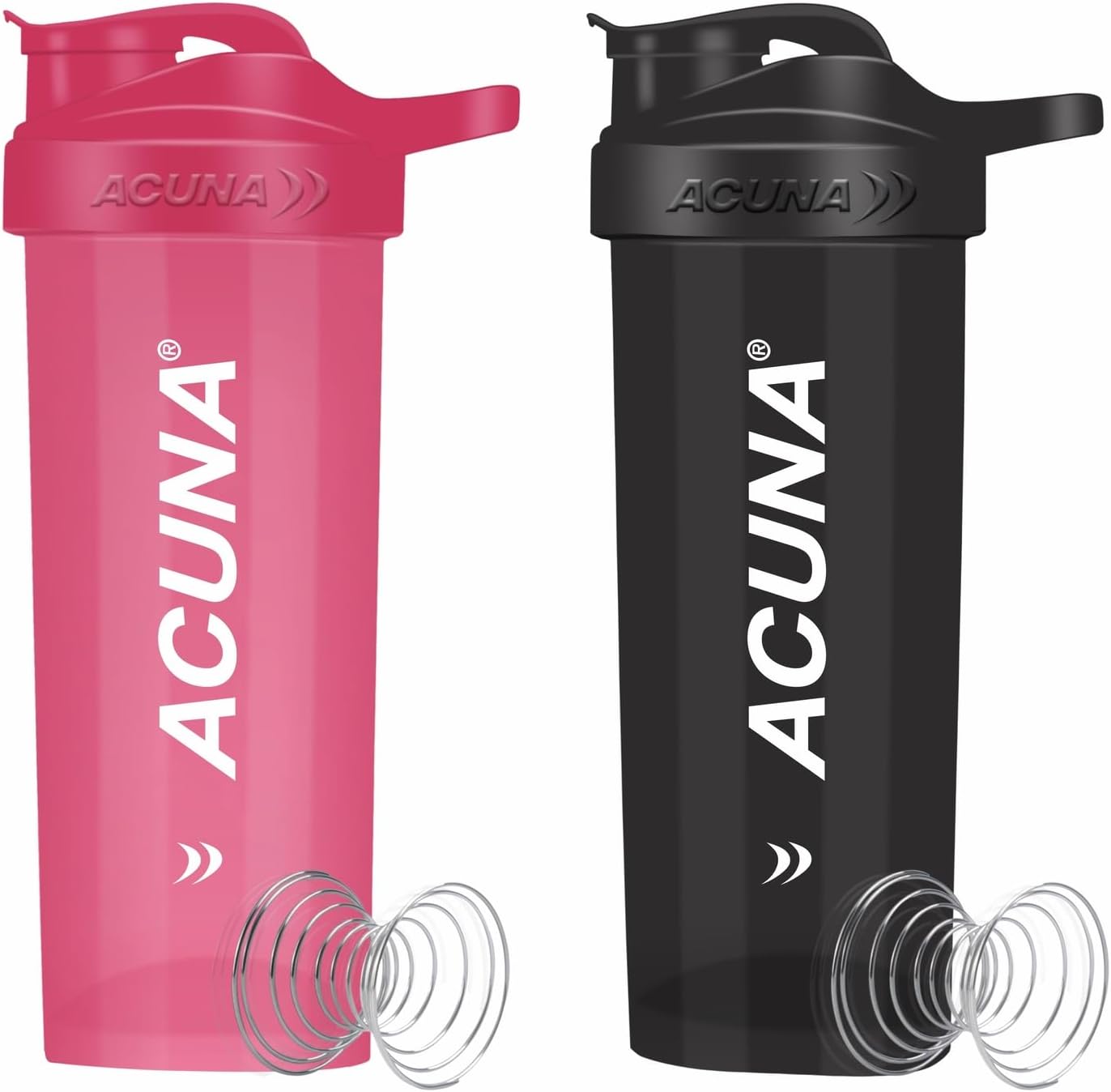 ACUNA Protein Shaker Bottle 700ml Pack Of 2 For HIM & HER, Ideal Gifting For Fit...