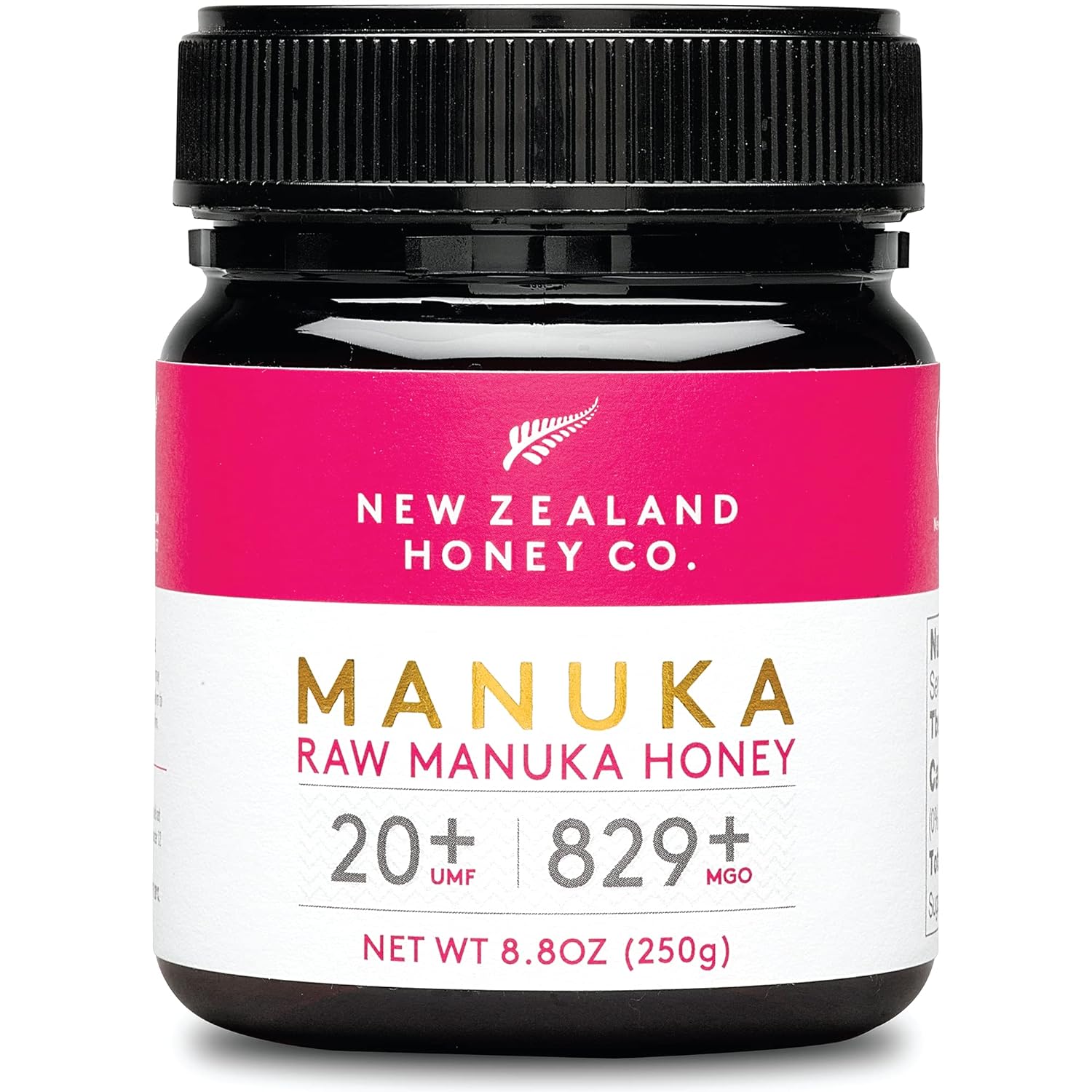 New Zealand Honey Co. Raw Manuka Honey UMF 20+ | MGO 829+, UMF Certified / 8.8oz...