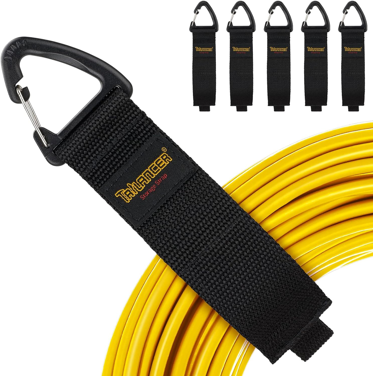 Heavy Duty Storage Straps(6-Pack), Trilancer Hook-and-Loop Cord Organizer and Ha...