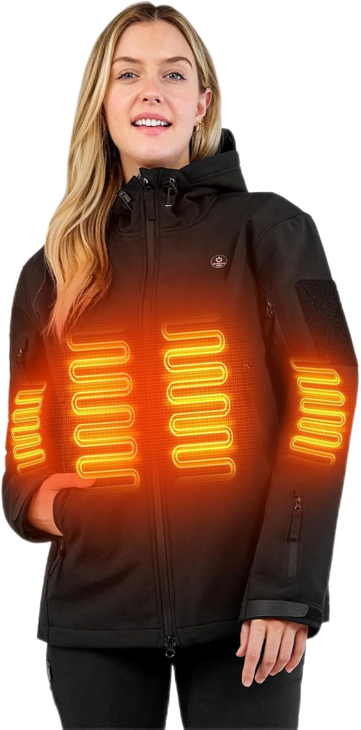 Heated Jacket for Women, ANTARCTICA GEAR Winter Coat with 12V 16000mAh Battery P...