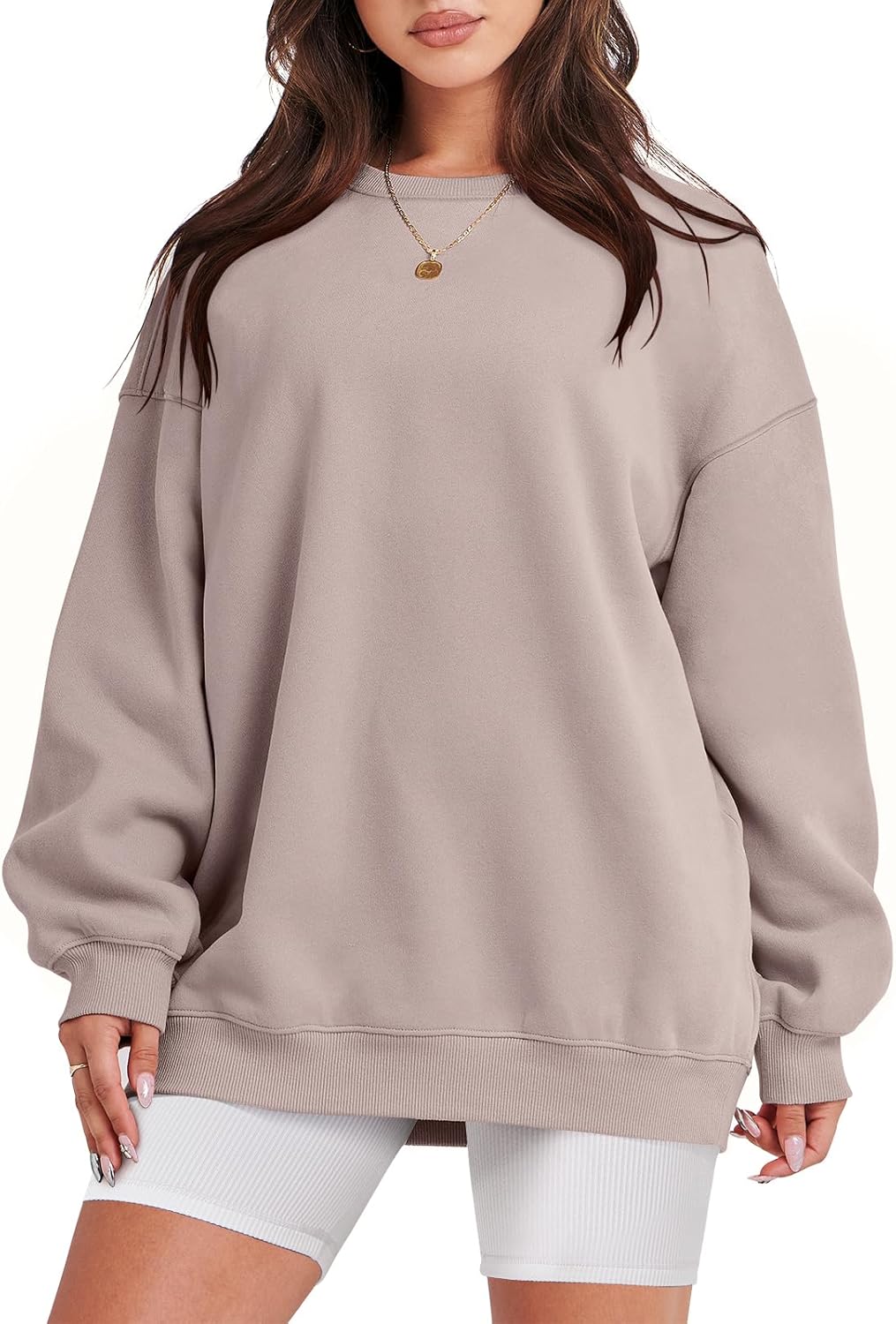 ANRABESS Women Oversized Sweatshirts Hoodies Fleece Crewneck Pullover Top Casual...