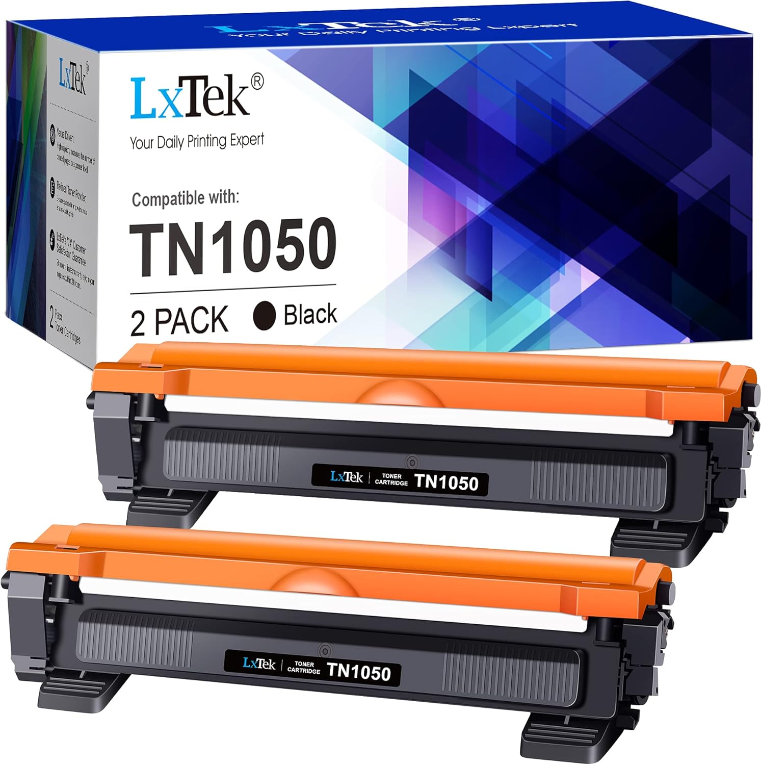 LxTek TN1050 Toner Cartridge Compatible with Brother TN-1050 TN1050 for DCP-1510...