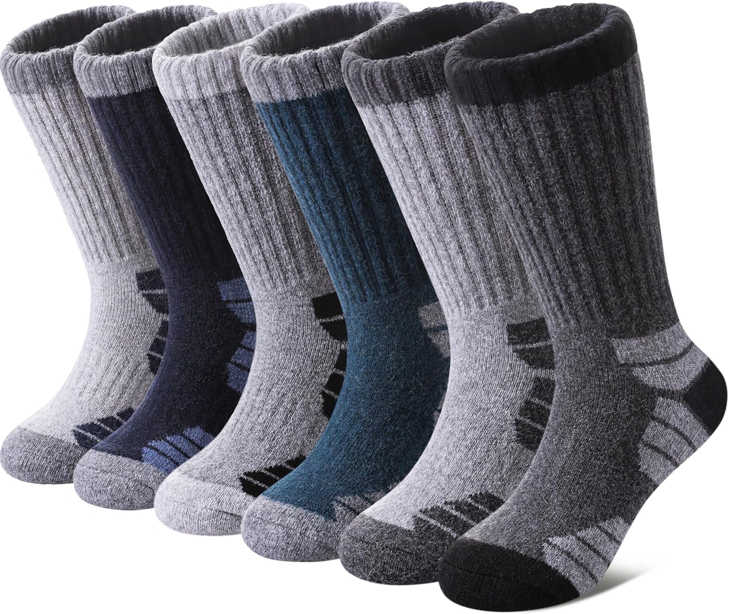 Kids Merino Wool Hiking Socks Boys Girls Toddlers Thermal Winter Warm Boot Thick...