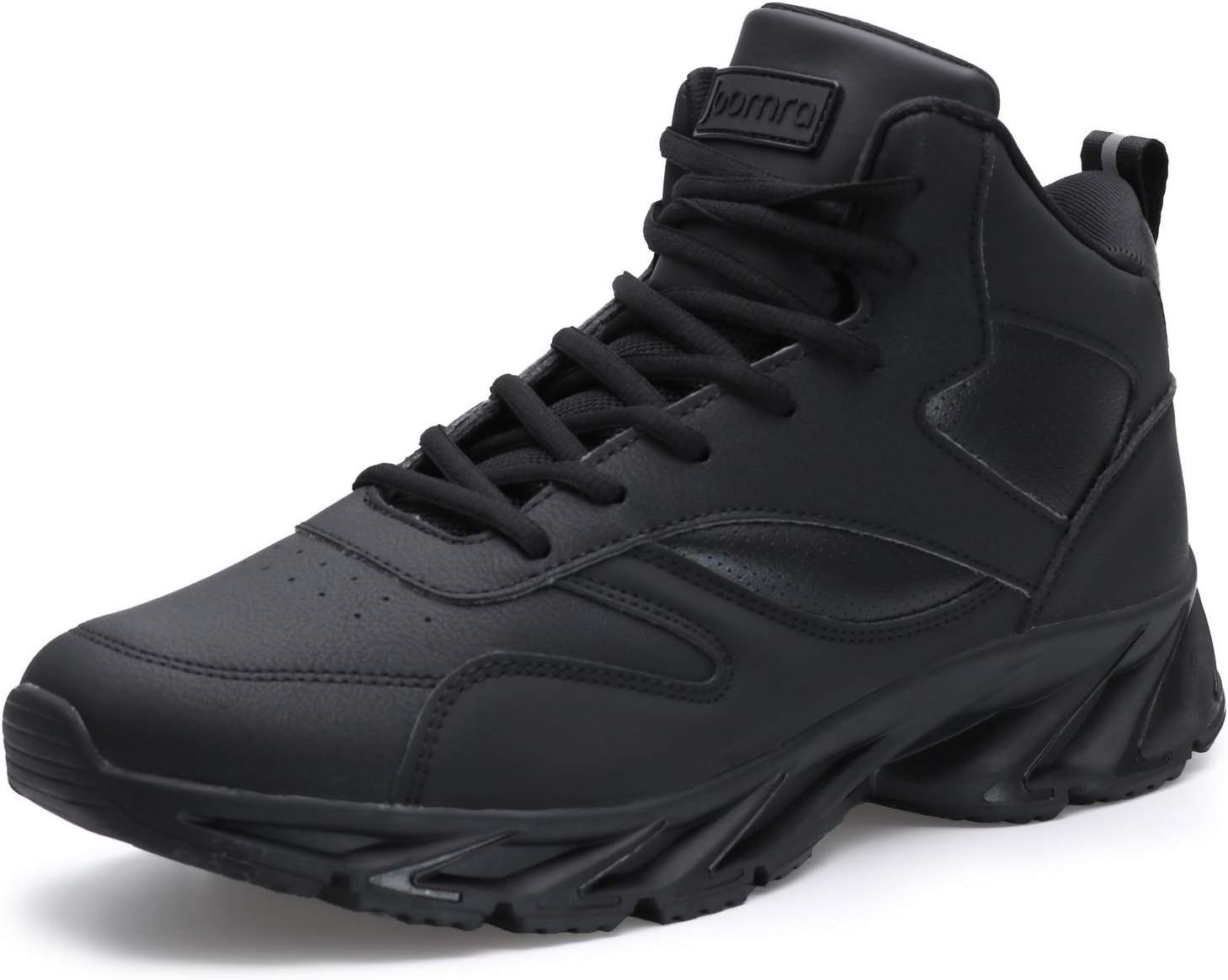 Joomra Men's Stylish Sneakers High Top Athletic-Inspired Shoes 11 2_all Black