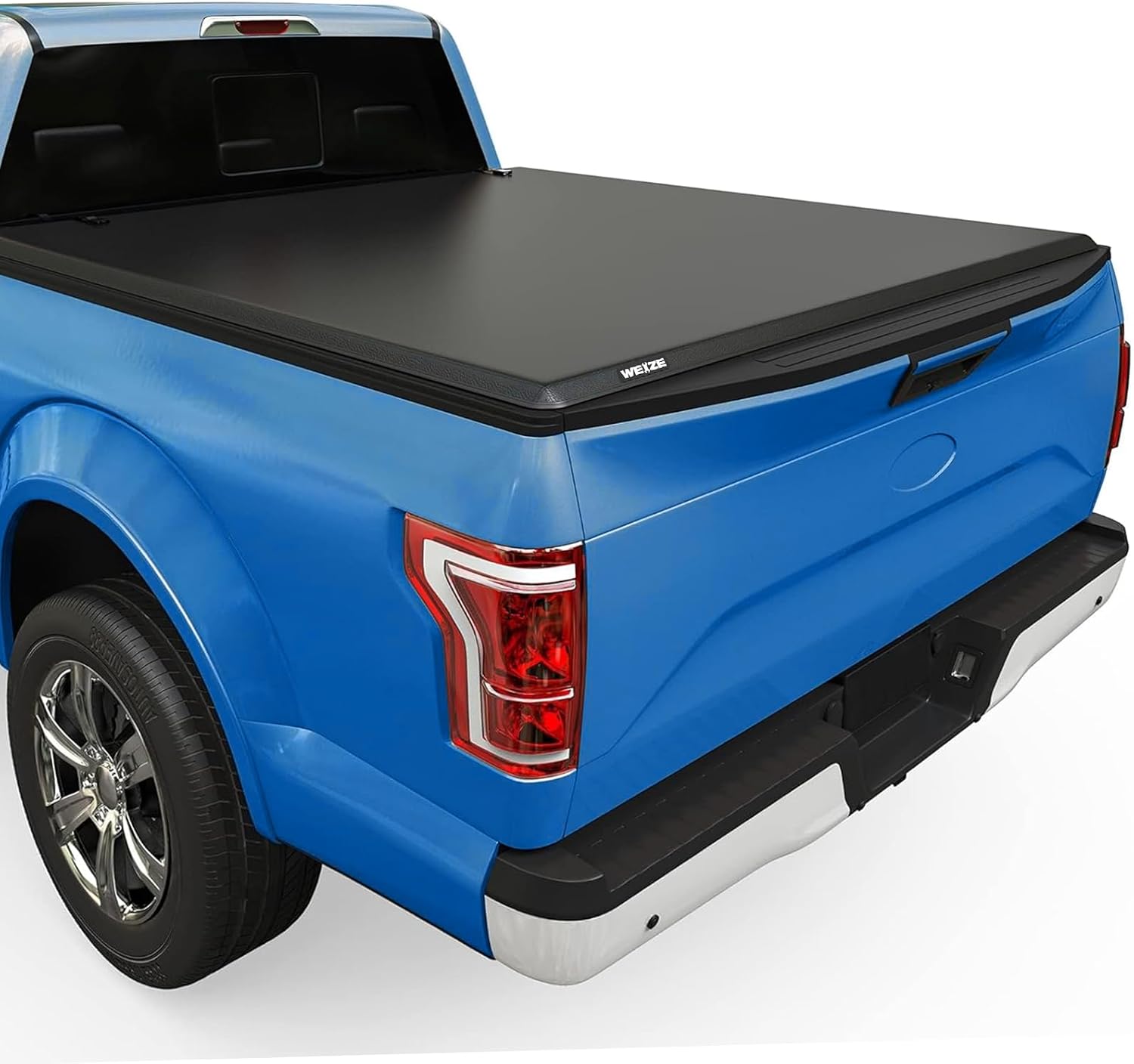 WEIZE Soft Roll-up Truck Bed Tonneau Cover Compatible with 2021, 2022, 2023, 202...
