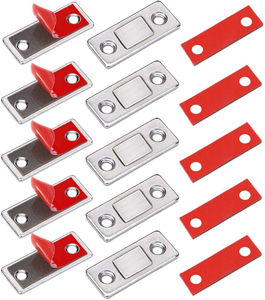 Cabinet Magnet Jiayi 5 Pack Ultra Thin Magnetic Door Catch Small Drawer Magnet C...