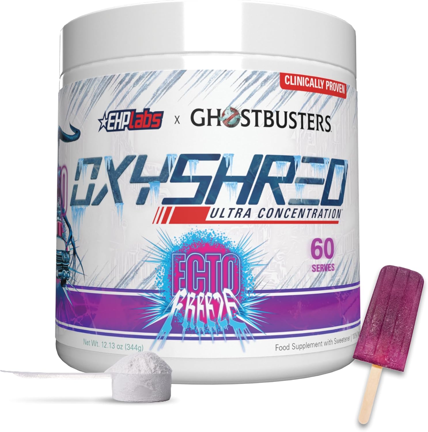 EHPlabs x Ghostbusters Frozen Empire: OxyShred Thermogenic Pre Workout Powder &...