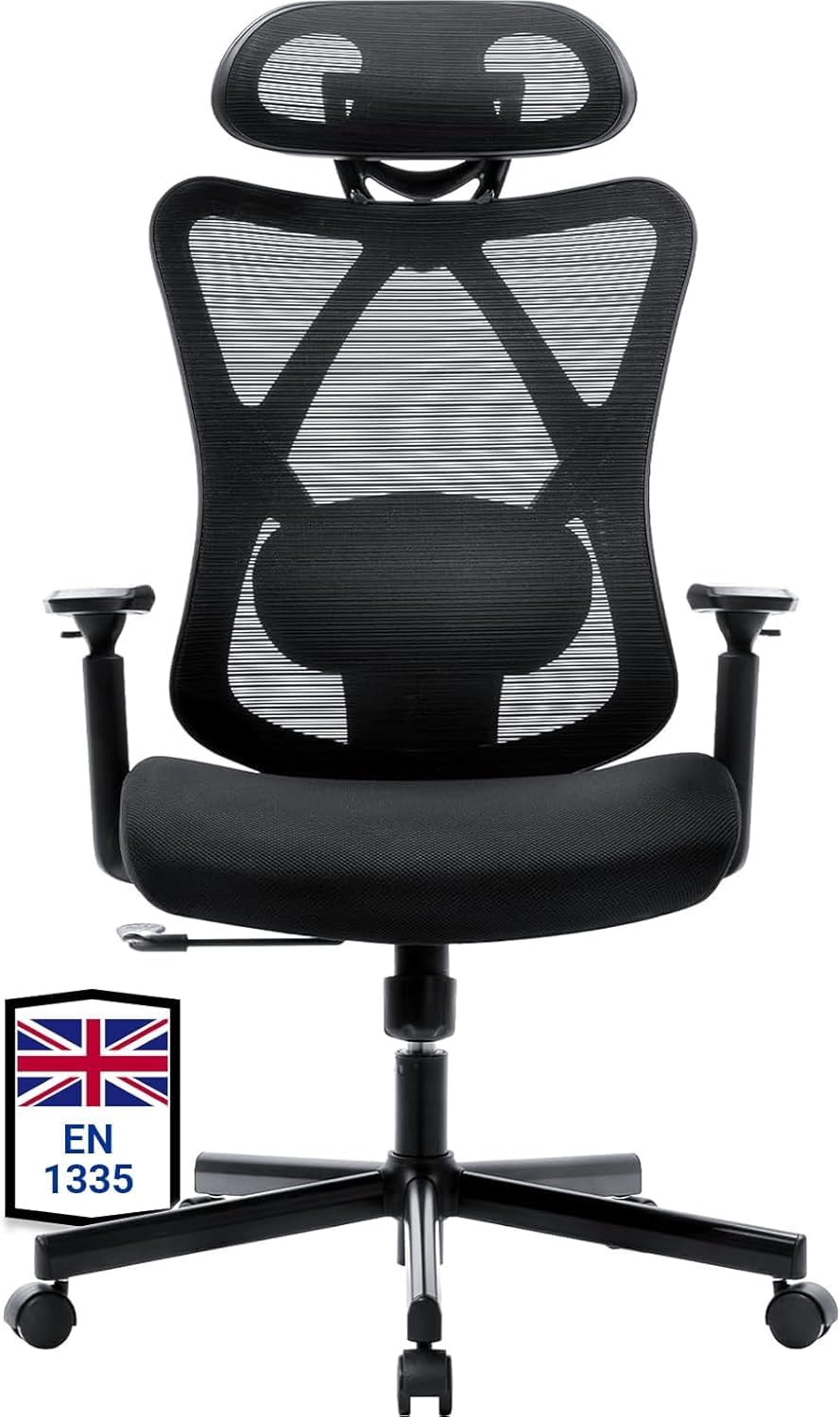 BASETBL Ergonomic Office Chair High Back Mesh Computer Swivel Chair Adjustable L...