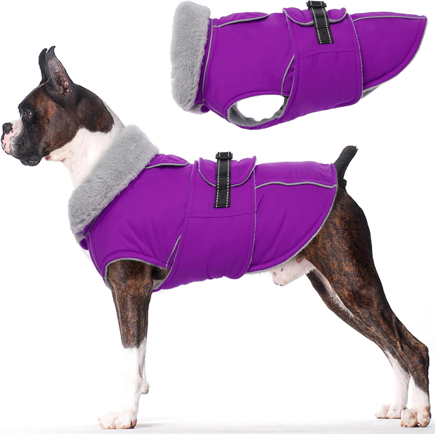 Lelepet Warm Coats and Jackets for Dogs, Waterproof Winter Dog Coat for Cold Wea...