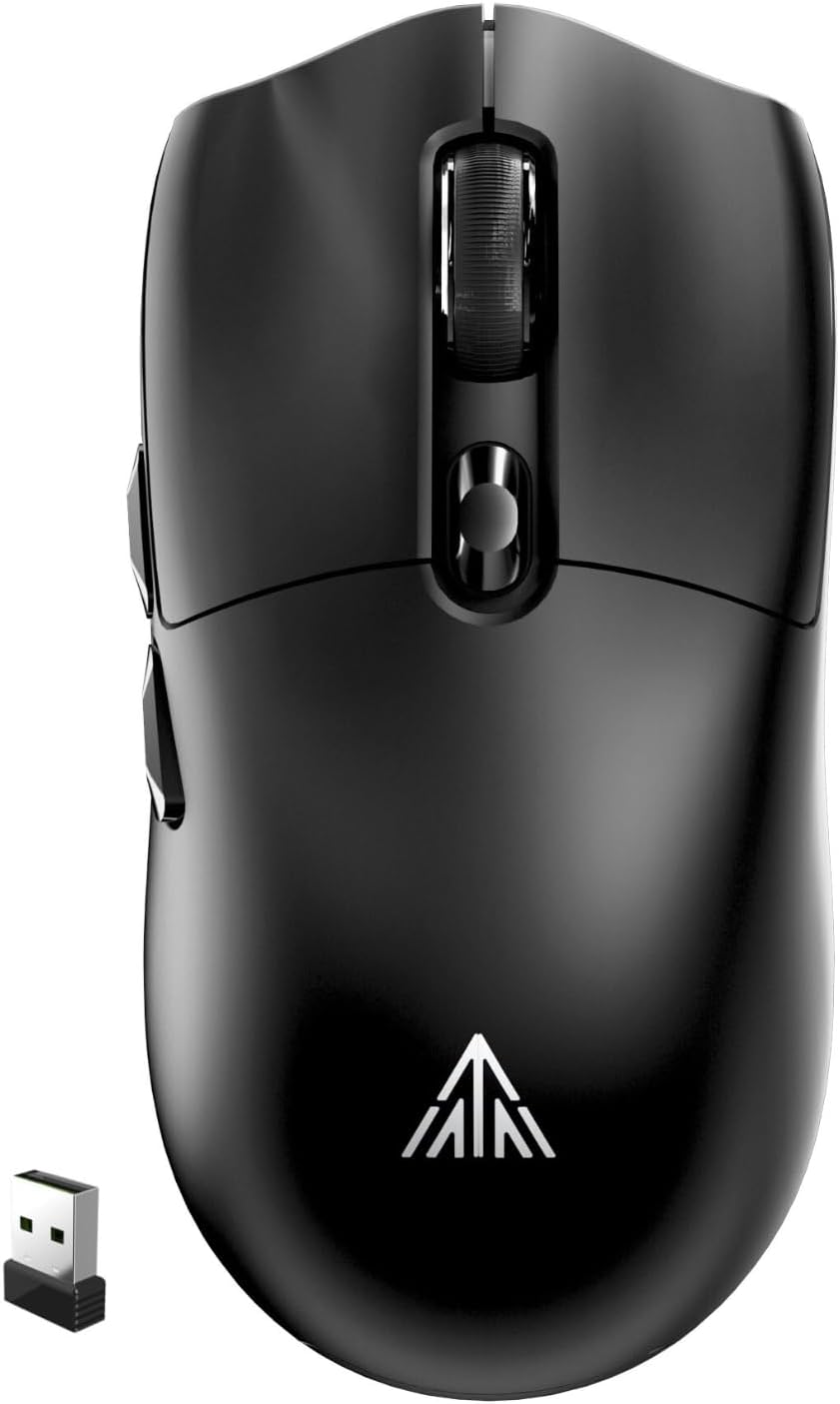 Wireless Gaming Mouse, 26,000 DPI,58g Ultra-Lightweight Tri Mode Type-C Wired/BT...