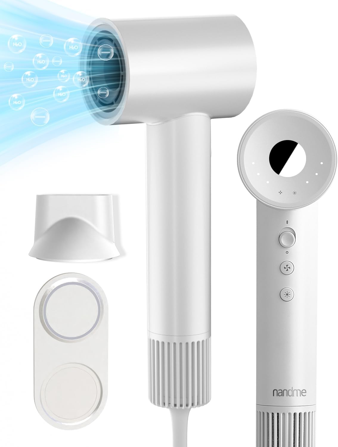 Hair Dryer, 110000 RPM High Speed Blow Dryer, 200 Millions Negative Ionic Hair D...