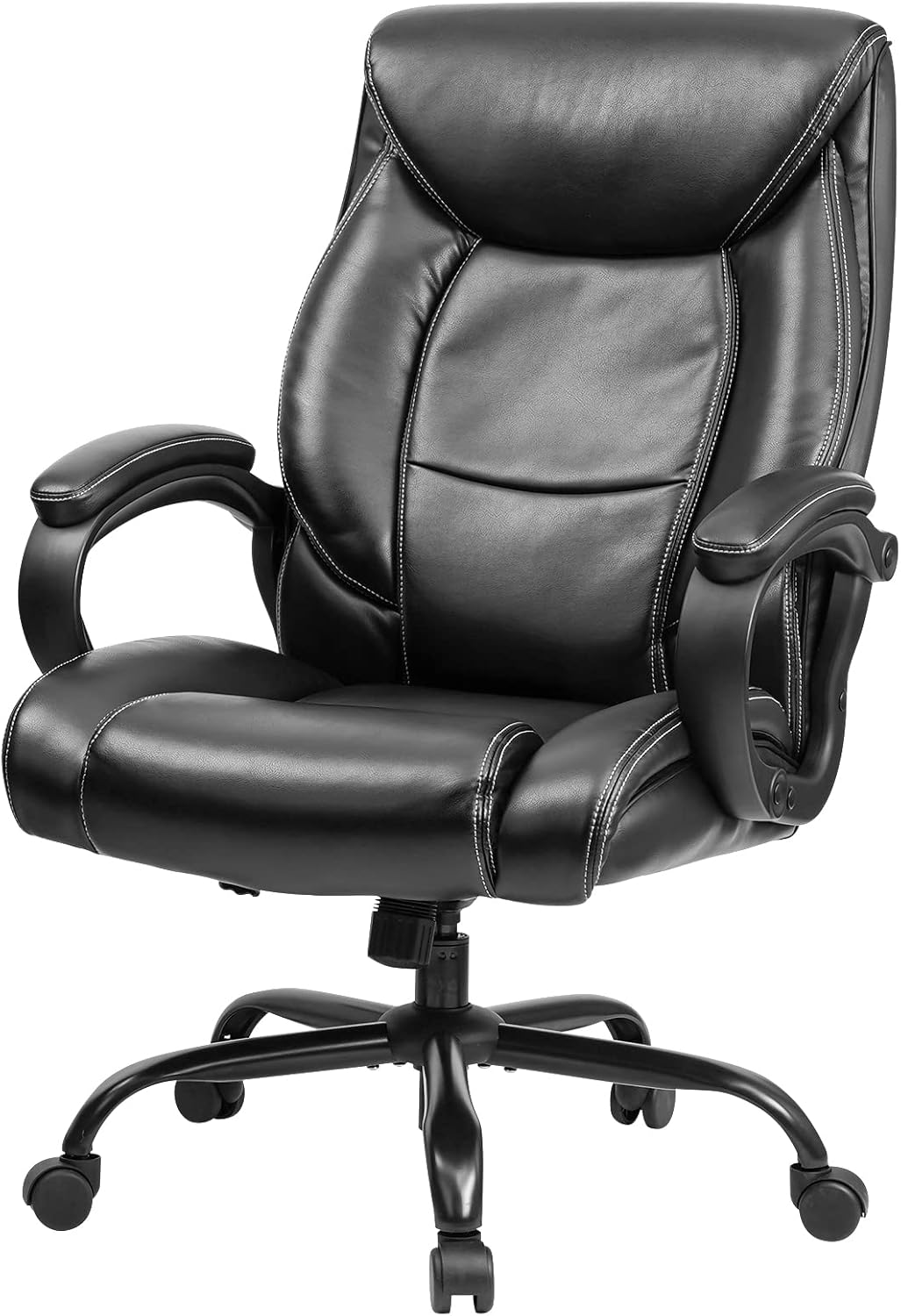 OUTFINE Big and Tall Heavy Duty Wide Seat- High Back Office Chair 400lbs Executi...