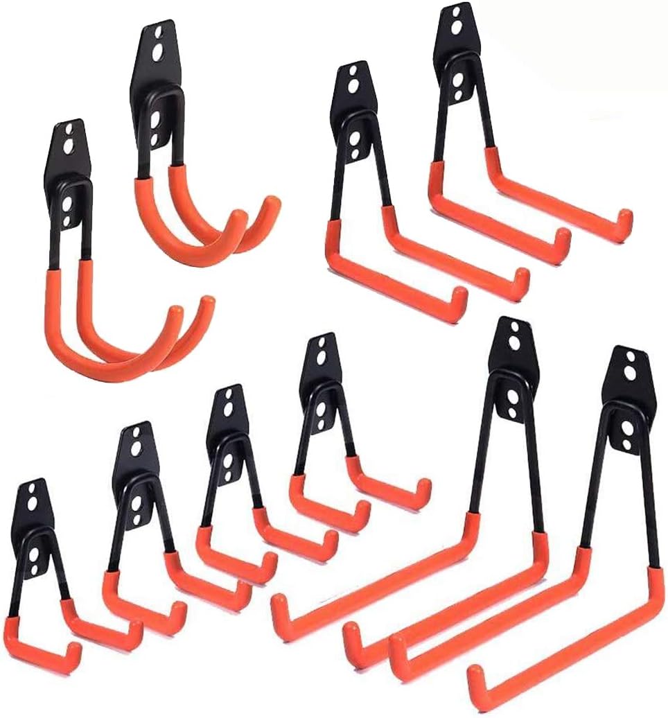 Garage Hooks,Reehi Steel Heavy Duty Garage Storage Hooks for Organizing Power To...