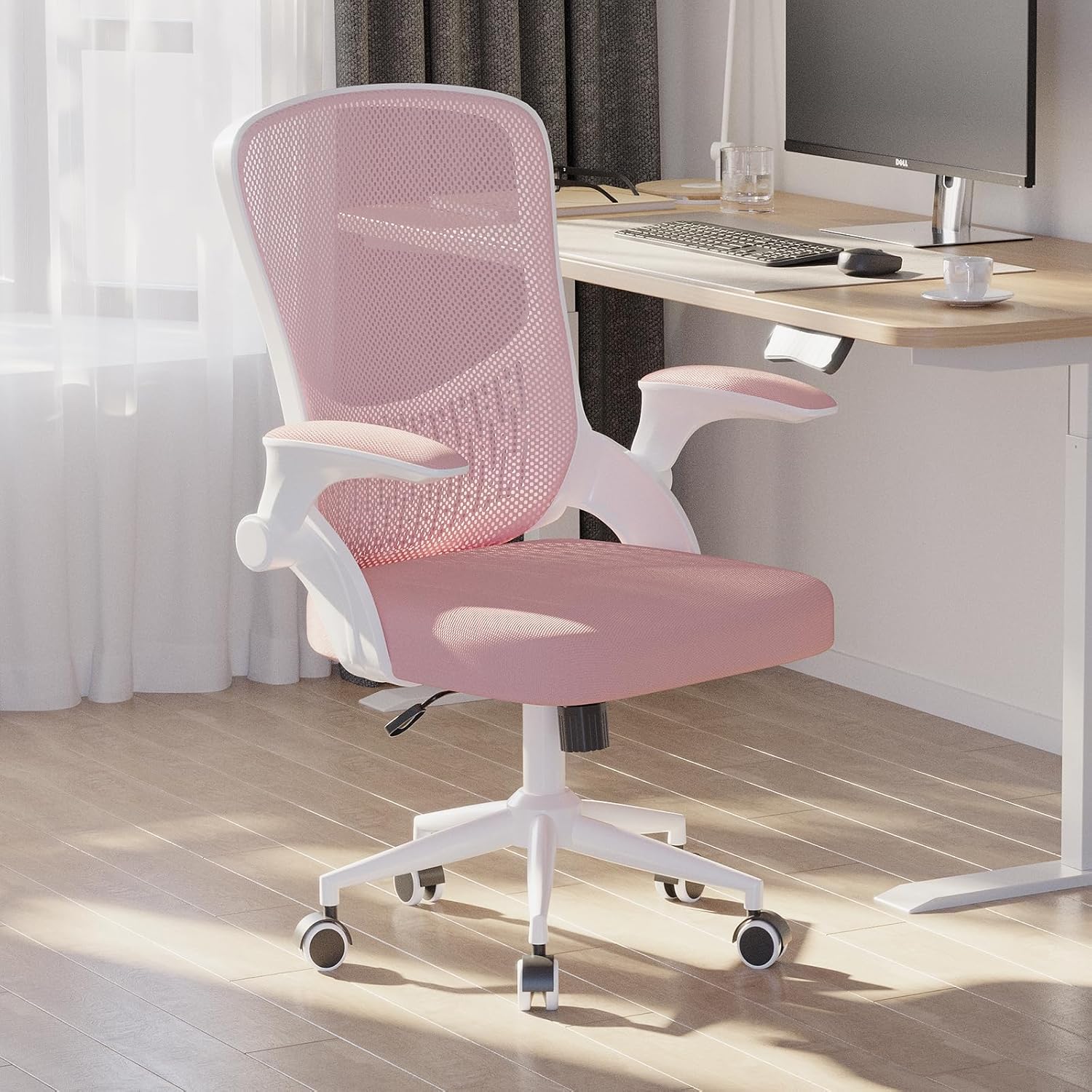 naspaluro Computer Desk Chair, Ergonomic Office Chair with 3D Lumbar Support, Fl...