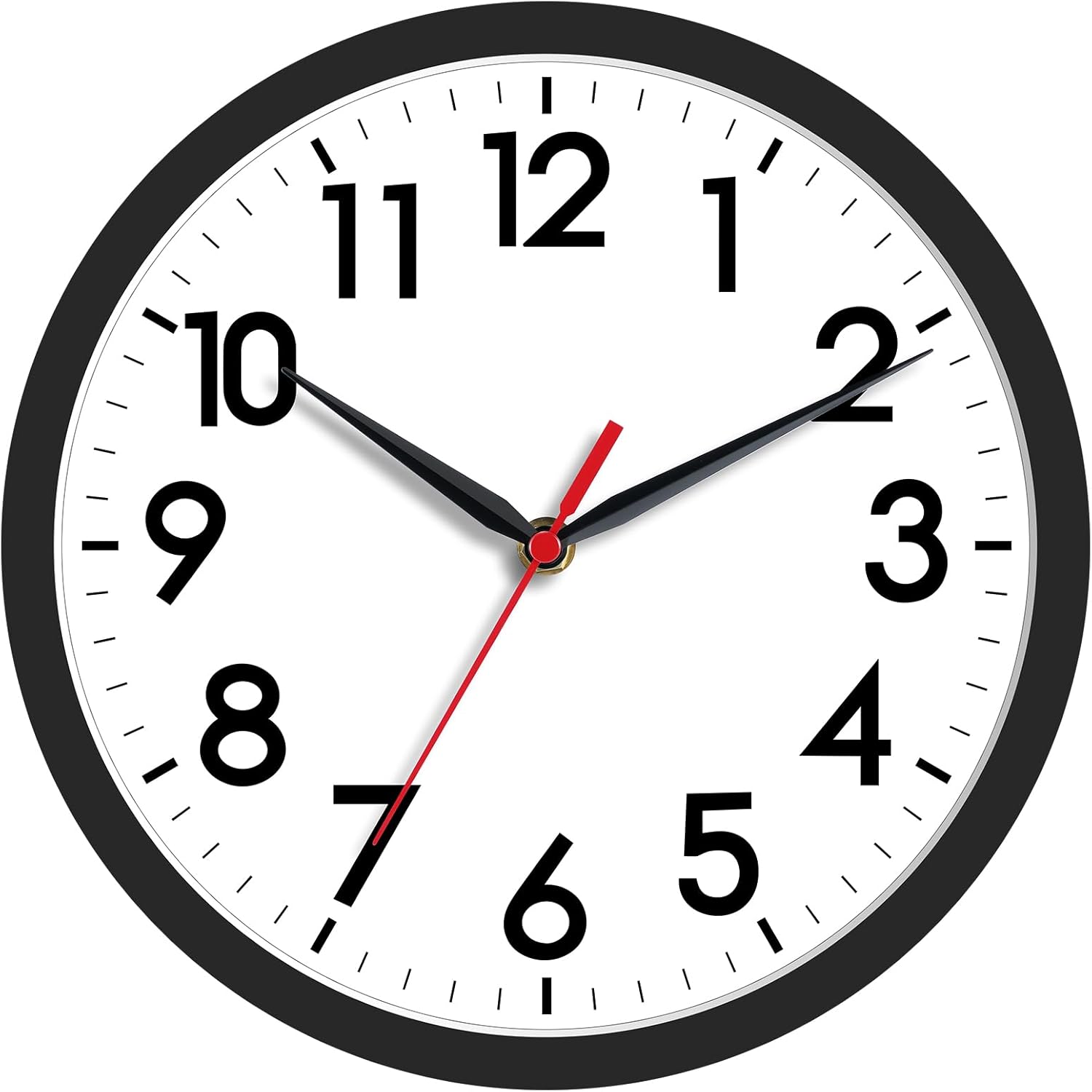 AKCISOT Wall Clock, Modern Small Wall Clocks Battery Operated 8 Inch, Silent Non...