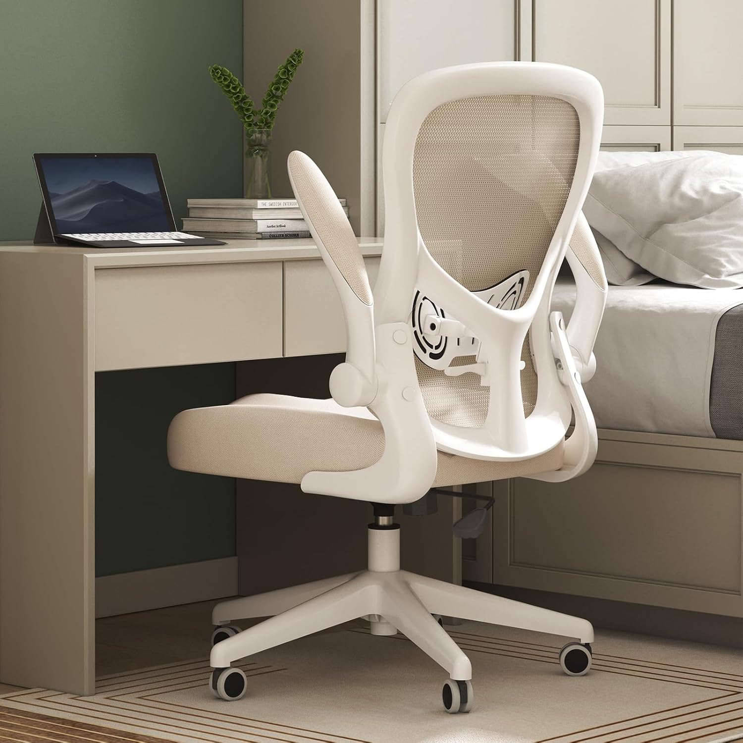 Hbada Office Chair Ergonomic Desk Chair, Office Desk Chairs with PU Silent Wheel...