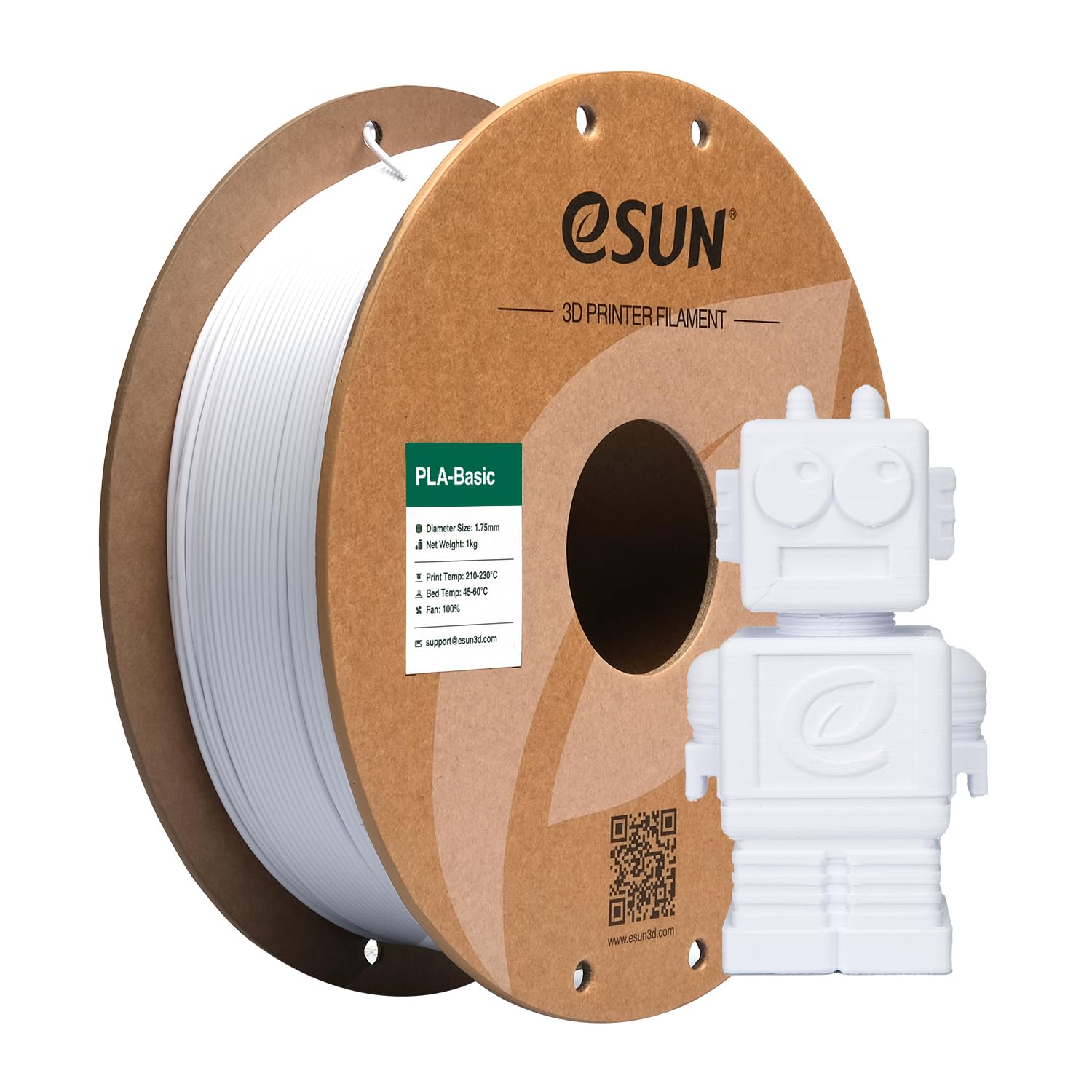 eSUN PLA Filament 1.75mm, PLA Basic 3D Printer Filament Dimensional Accuracy +/-...