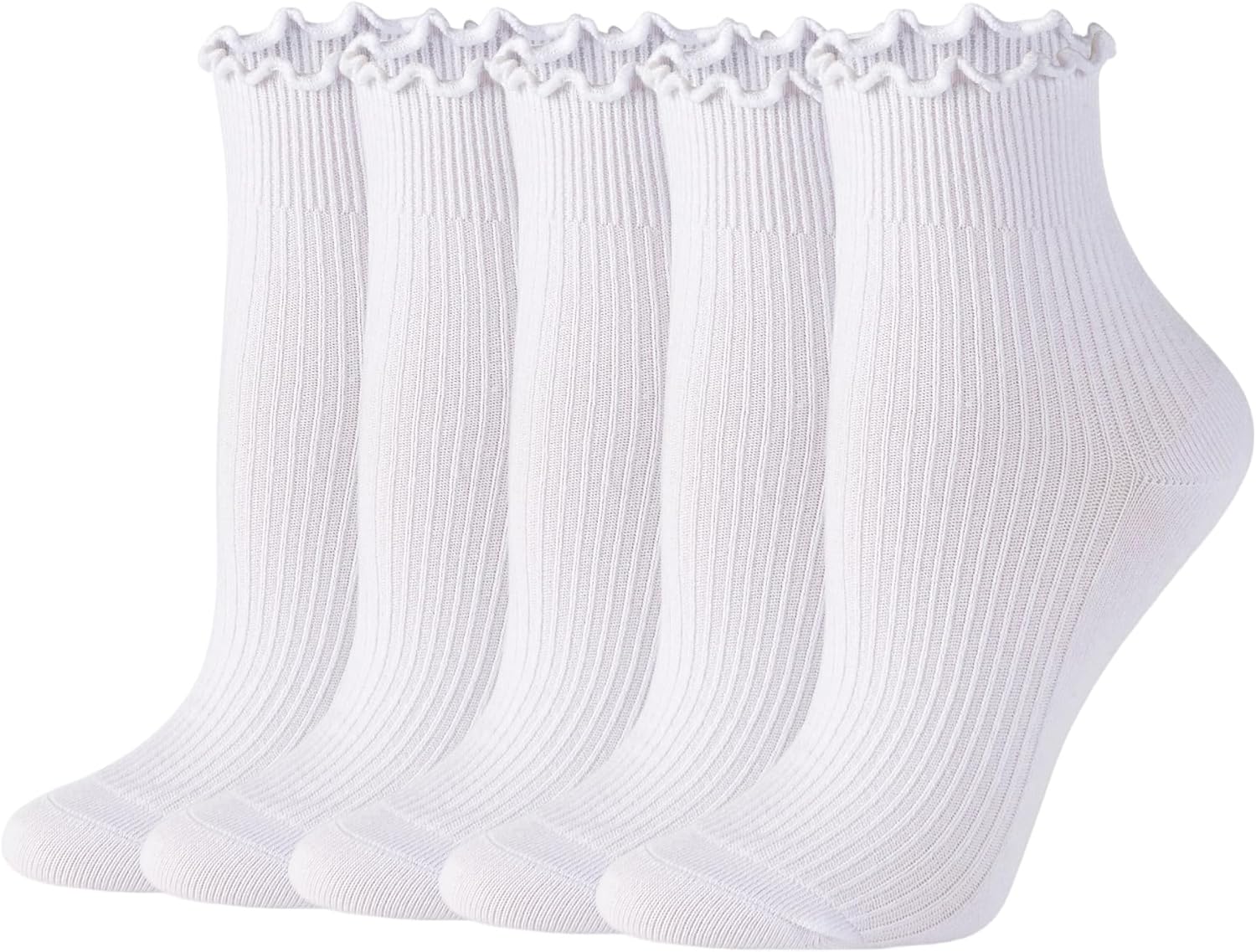 Losa Kute 5/10 Pairs Ruffle Socks Upgraded Super Soft Cotton Socks Gifts for Her...