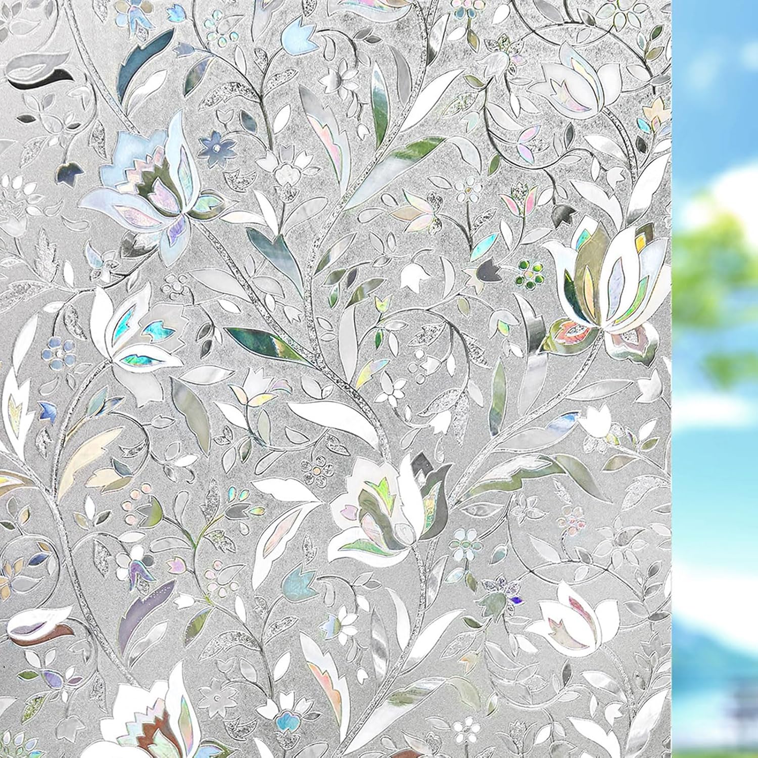 Kromapolis Window Film, Window Privacy Film, Window Vinyl Glass Covering, Staine...